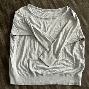 ALO wide neck 3/4 sleeve sweatshirt